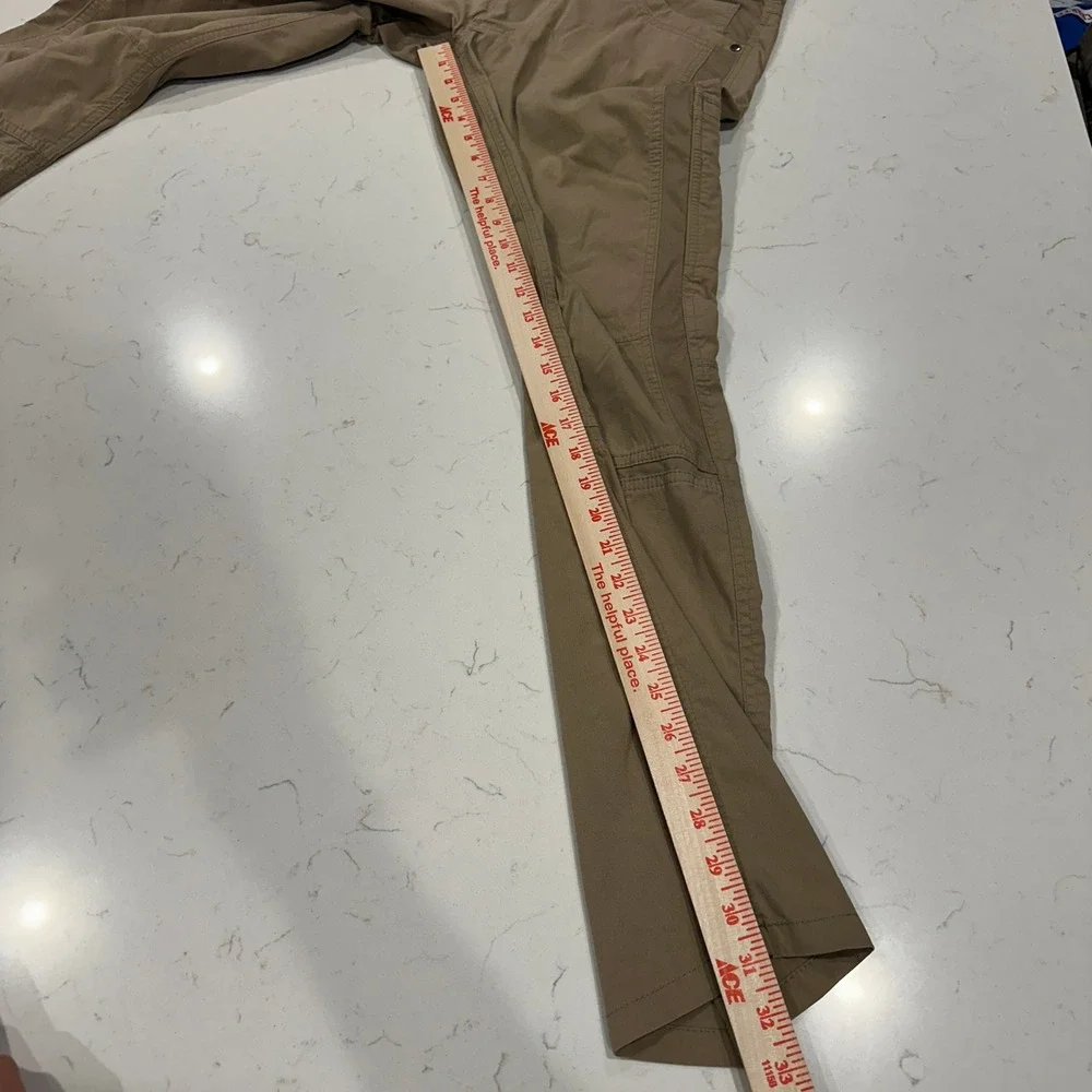 Kuhl Radikl Mens Khaki Tan Hybrid Hiking Work Pants 30x32 Stretch 7 Pocket